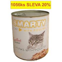SMARTY Cat Drůbeží chunks, konzerva 810 g