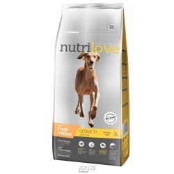 Nutrilove pes Active fresh kuřecí, granule 12 kg