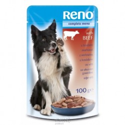 RENO Dog hovězí, kapsa 100 g