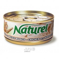 Naturel cat-can Chicken with w. fish 70g-010023