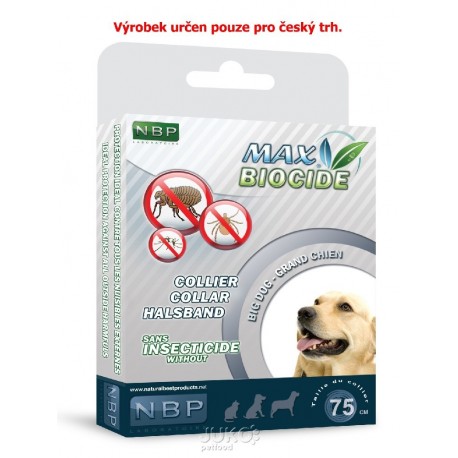 Max Biocide Collar Dog repelentní obojek, pes 75 cm !CZ!