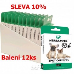 Herba Max Spot-on Dog & Cat repelentní kapky 5 x1 ml (12 ks) SLEVA 10 %