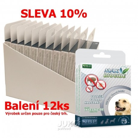 Max Biocide Collar Dog repelentní obojek, pes 75 cm (12 ks) SLEVA 10 % !CZ!