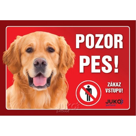 samolepka-Pozor Pes-RETRIEVER-13628