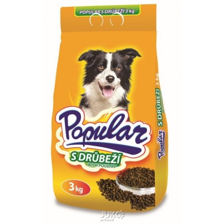 Popular pes drůbeží, granule 3 kg