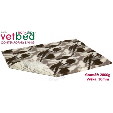 Vetbed protiskluz/Drybed camo-poušť role 10 x 1,5 m, vlas 30 mm