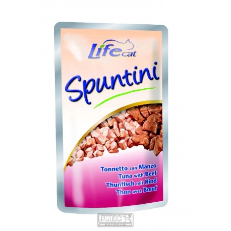 Lifecat pouch Spuntini tuna with beef 55g-10313