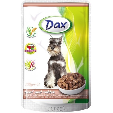 Dax kapsa DOG HOVĚZÍ+KRÁLÍK 100g-11990