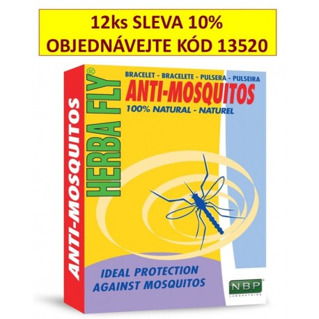 Herba Fly Anti Mosquitos-náramek proti komárům-13435-Expirace 6/2019-Sleva
