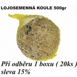 Lojová koule se semínky XXL 500 g (20 ks) SLEVA 15 %