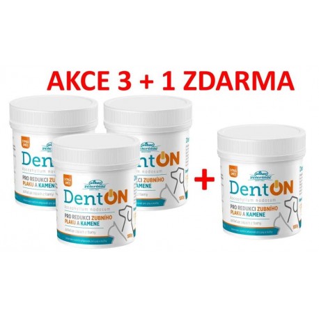 Vitar veterinae DentON (De-Plague) redukce zubního kamene 100 g 3+1 ZDARMA