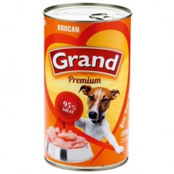 Grand Premium Dog krocan, konzerva 1300 g
