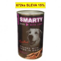 SMARTY Dog Jehněčí chunks, konzerva 1240 g PRODEJ PO BALENÍ (6 ks)