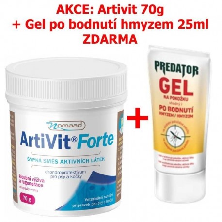 Nomaad Artivit Forte-prášek 70g+Predator Gel 25ml-ZDARMA-13386