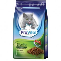 PreVital kočka sterilní drůbeží, granule 1,6 kg