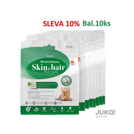 SKIN&HAIR for Dog- 175g Funkční pamlsek-Kůže a Srst-10ks-AKCE 10%-14582