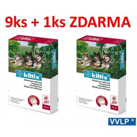 Kiltix antiparazitní obojek 70cm AKCE 9 + 1 ZDARMA