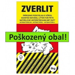 ZVERLIT červený podestýlka hrubá s vůní 6 kg - SLEVA 10 % (poškozený obal)