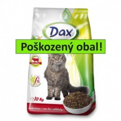 DAX Cat granule hovězí se zeleninou 10 kg - SLEVA 15 % (poškozený obal)