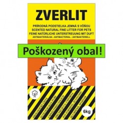 ZVERLIT oranžový podestýlka jemná s vůní 6 kg - SLEVA 10 % (poškozený obal)