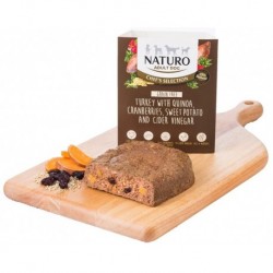 Naturo Chefs Dog Adult Turkey & Quinoa GF, vanička 400 g