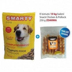 SMARTY DOG 10kg +Snack 250g ZDARMA-15576