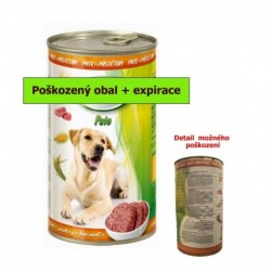 DAX paté DOG DRŮBEŽÍ 1240g-sleva 50%-Exp5/2020+Nepěkný obal-III.jakost