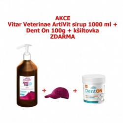 Vitar veterinae Artivit sirup s pumpičkou 1000 ml DÁREK DENTON 100 g a KŠILTOVKA