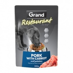 Grand Restaurant Dog vepřové na mrkvi, kapsička 300 g Exp 8/2022