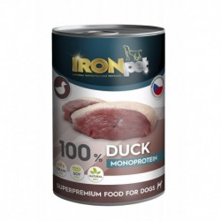 IRONpet Dog Duck (Kachna) 100 % Monoprotein, konzerva 400 g