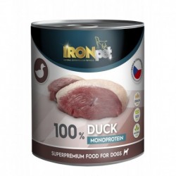 IRONpet Dog Duck (Kachna) 100 % Monoprotein, konzerva 800 g