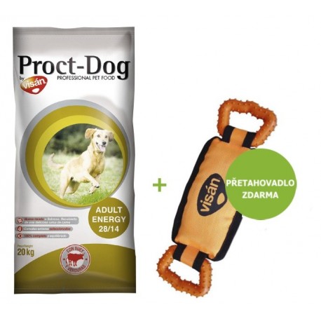 Proct-Dog Adult Energy 20 kg + Přetahovadlo ZDARMA