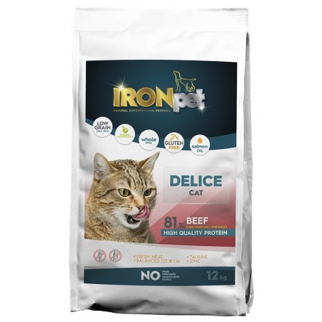 IRONpet Cat Delice Beef (Hovězí) 12 kg