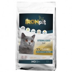 IRONpet Cat Sterilized Turkey (Krůta) 12 kg