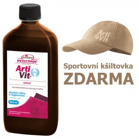 Vitar veterinae Artivit sirup 500 ml DÁREK KŠILTOVKA