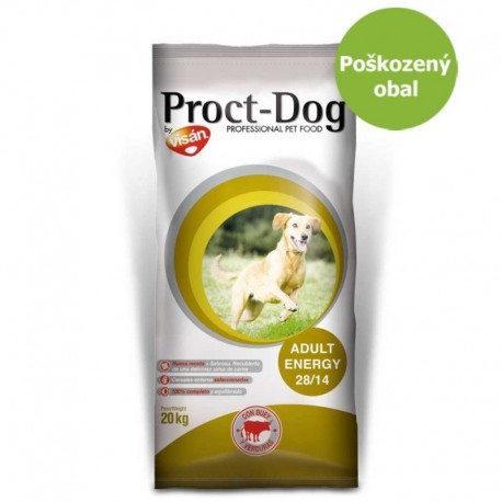 Proct-Dog Adult Energy 20 kg - Poškozený obal - SLEVA 20 %