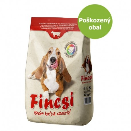 Fincsi Dog hovězí 10 kg - Poškozený obal - SLEVA 15 %