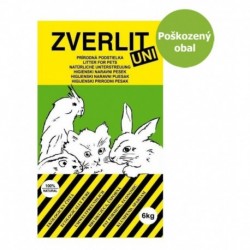 ZVERLIT UNI zelený univerzální podestýlka 6 kg - Poškozený obal - SLEVA 10 %