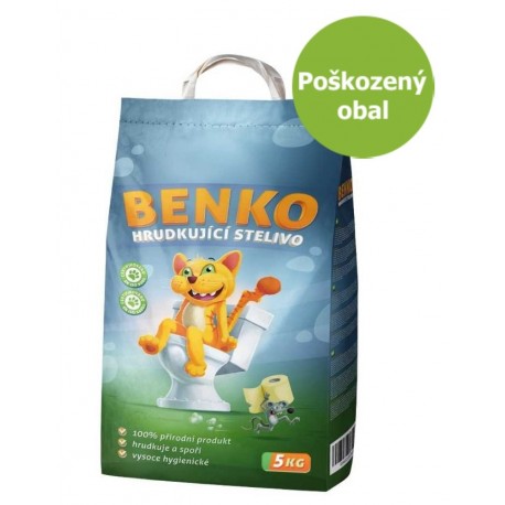 Benko stelivo hrudkující 5 kg - Poškozený obal - SLEVA 10 %