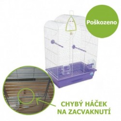 Klec pro ptáky Volia s výbavou 44 x 27 x 63 cm - Ulomená dvířka - SLEVA 50 %