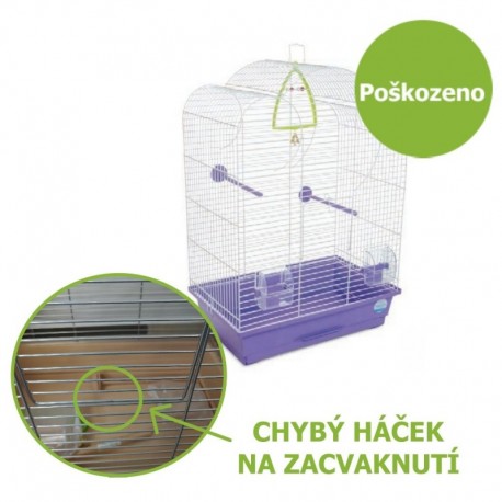 Klec pro ptáky Volia s výbavou 44 x 27 x 63 cm - Nepravidelný oblouk - SLEVA 30 %