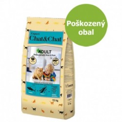 Chat & Chat Expert Adult Tuna & Peas 13 kg - Poškozený obal - SLEVA 20 %