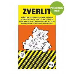 ZVERLIT oranžový podestýlka jemná s vůní 6 kg - Poškozený obal - SLEVA 10 %