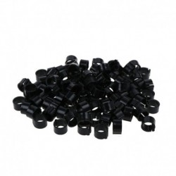 Kroužky zámkové plast 18 mm, černá